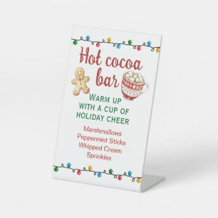 Signe De Table Christmas Eve Pajama Party Hot Cocoa Bar