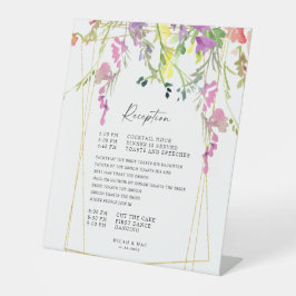 Signe De Table Chronologie de la réception géométrique Fleur sauv