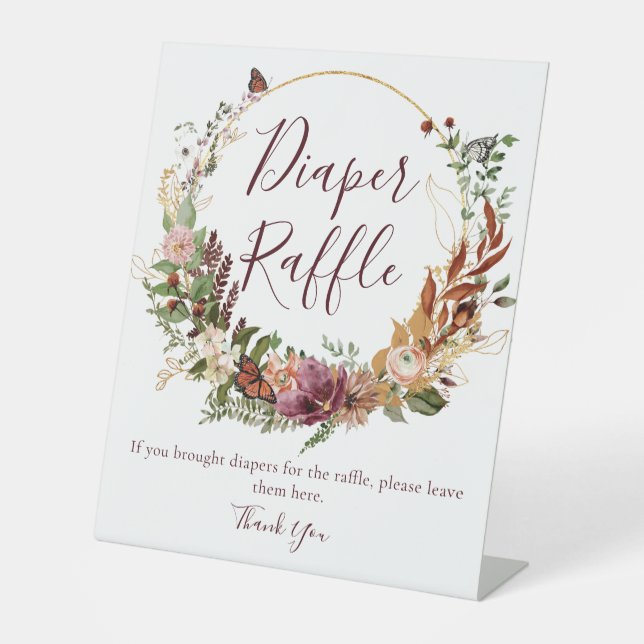 Signe De Table Chute du chapeau floral (Recto)
