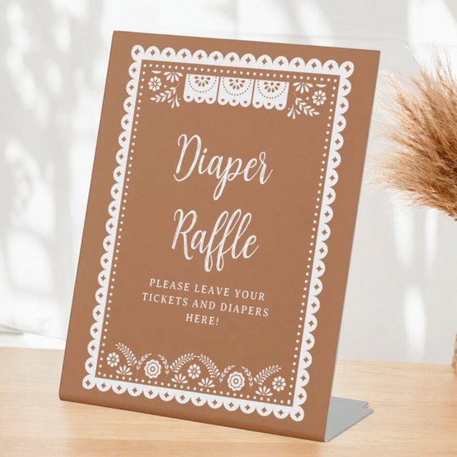 Signe De Table Cielito Lindo Baby shower mexicain Déchets Raffle (Créateur téléchargé)