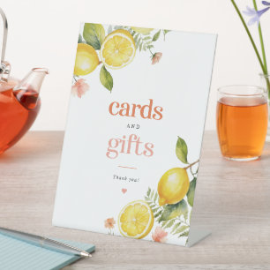 Signe De Table Citron floral   Cartes et cadeaux