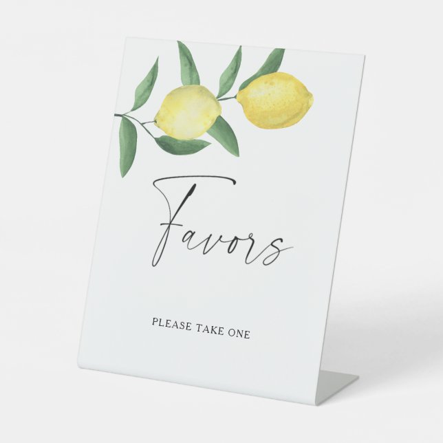 Signe De Table Citrons - Affiche Faveurs (Recto)