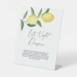 Signe De Table Citrons - Late night couches jeu