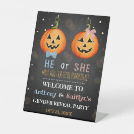 Signe De Table Citrouille d'Halloween Genre Revela fête Bienvenue