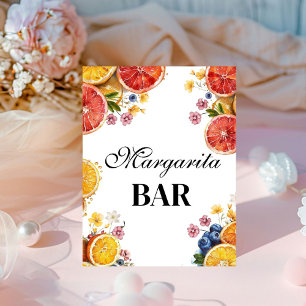 Signe De Table Citrus Main Squeeze margarita bar Fête des mariées