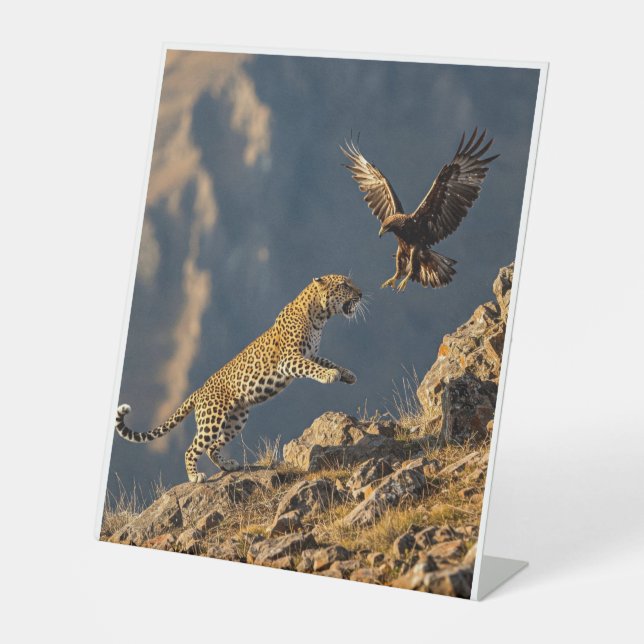 Signe De Table Clash des prédateurs - Ciel vs bandes (Recto)