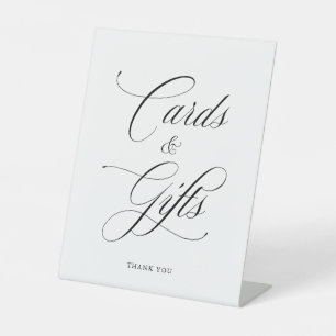 Signe De Table Classic Élégant Mariage Cartes & Cadeaux Pedestal 