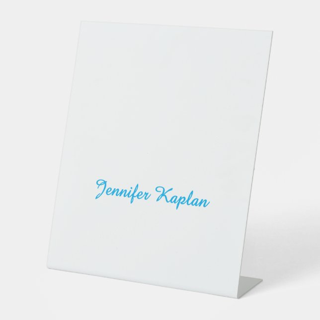 Signe De Table Classical Handwriting Minimalist Professional (Recto)