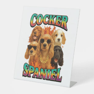 Signe De Table Cocker Spaniel