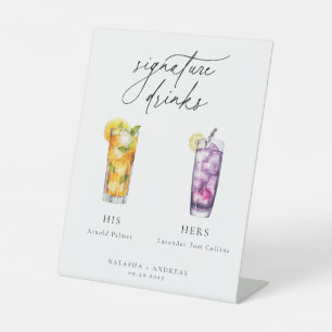 Signe De Table Cocktails contemporains Signature Boissons