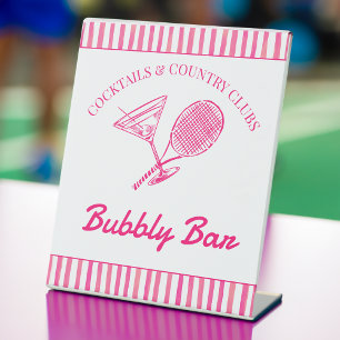 Signe De Table Cocktails et country clubs tennis Bachelorette
