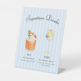 Signe De Table Cocktails Signature