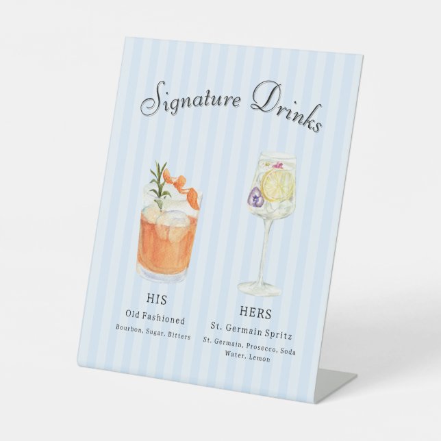 Signe De Table Cocktails Signature (Recto)
