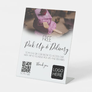 Signe De Table Code de la salle de restaurant Code QR Signal de l