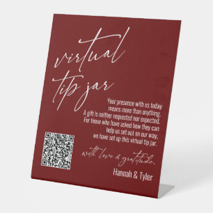 Signe De Table Code QR de caisse virtuelle contemporaine bordeaux