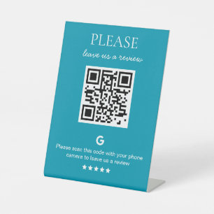 Signe De Table Code QR d'entreprise Google Review