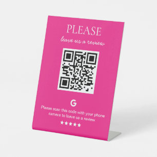 Signe De Table Code QR d'entreprise Google Review