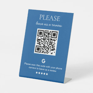 Signe De Table Code QR d'entreprise Google Review