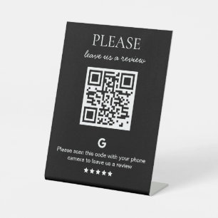 Signe De Table Code QR d'entreprise Google Review