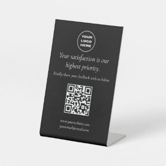 Signe De Table Code QR élégant
