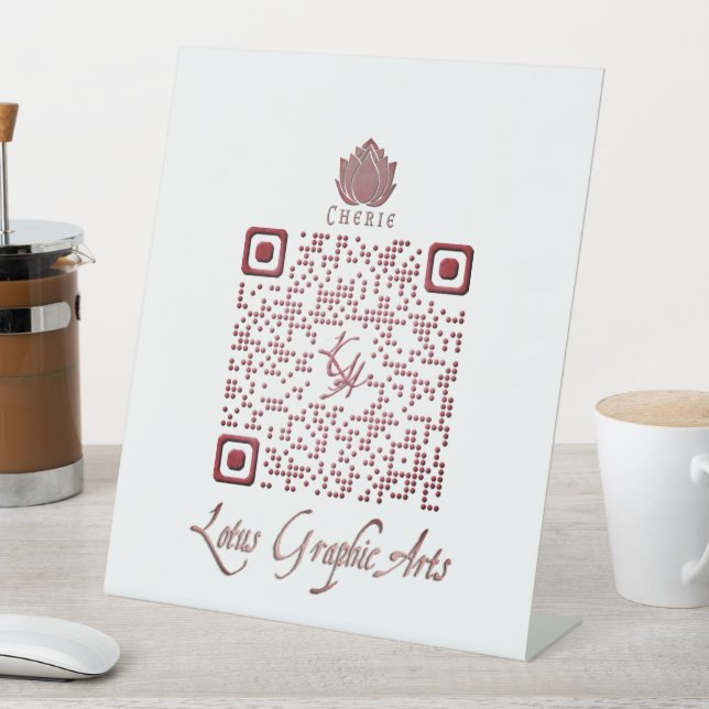 Signe De Table Code QR pour une utilisation polyvalente (In SItu)