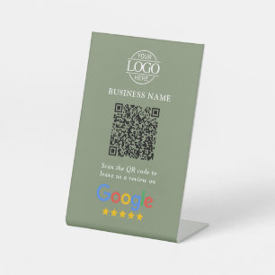 Signe De Table Code QR simple personnalisé pour les avis Google a