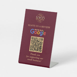 Signe De Table Code QR simple personnalisé pour les avis Google a