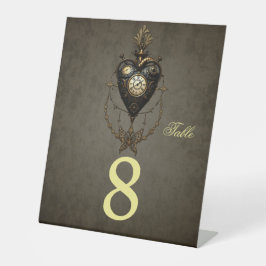 Signe De Table Coeur de vapeur,