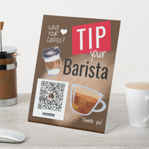 Signe De Table Coffee Truck Coffee Barista