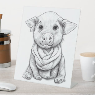 Signe De Table Colorie-moi joliment ! Enseigne sur socle en plast