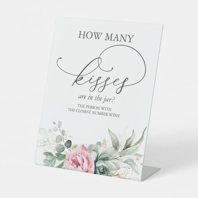 Signe De Table Combien de baisers sont dans le bocal ? (Recto)