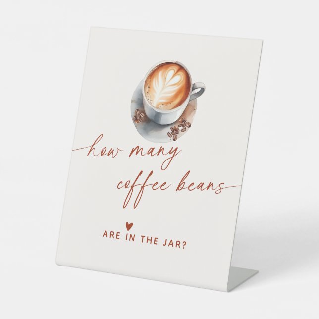 Signe De Table Combien de Fêtes des mariées de café haricots jeu (Recto)