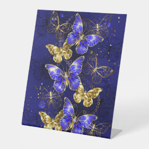 Signe De Table Composition avec papillons Sapphire