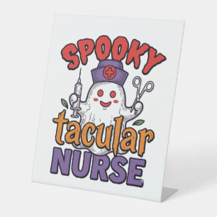 Signe De Table Conception de chemise fantôme Halloween Infirmière