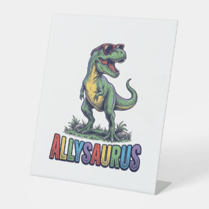 Signe De Table Conception de t-shirt lunettes de soleil dinosaure