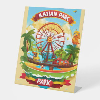 Signe De Table Conception du logo du parc d'attractions Kalyan - 