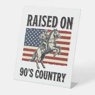 Signe De Table Conçu pour Chemise Western Cowboy Country 90s_
