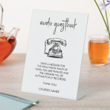 Connexion du Mariage du livre d'invité audio