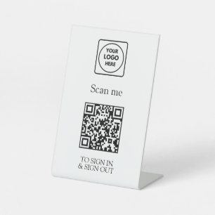 Signe De Table Connexion personnalisée par QR Enregistrement de