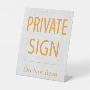 Signe De Table Connexion privée non lue