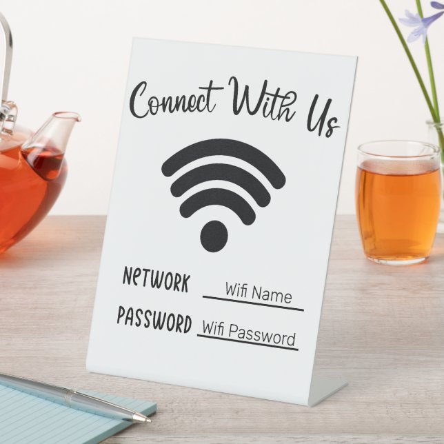 Signe De Table Connexion Wifi (In SItu)