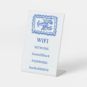 Signe De Table Connexion WIFI Location de vacances Lobster Beach 