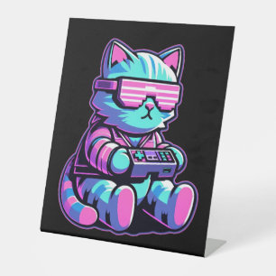 Signe De Table Cool Cat Gamer