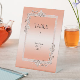 Signe De Table Coral Gem & Parties scintillant 35e anniversaire M