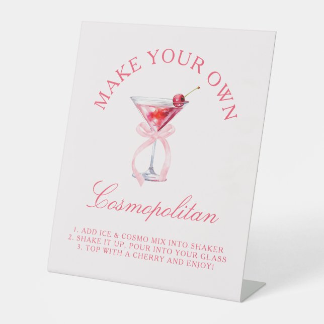 Signe De Table Cosmopolitan Bar Cerises Coquette Enterrement de V (Recto)