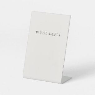 Signe De Table Couleur pastel personnalisée nom minimaliste perso