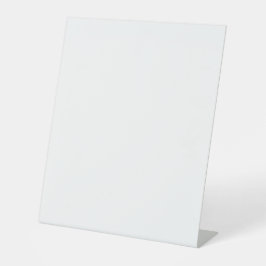 Signe De Table Couleur solide blanche pure