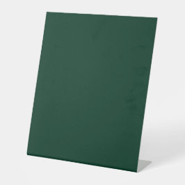 Signe De Table Couleur solide vert foncé