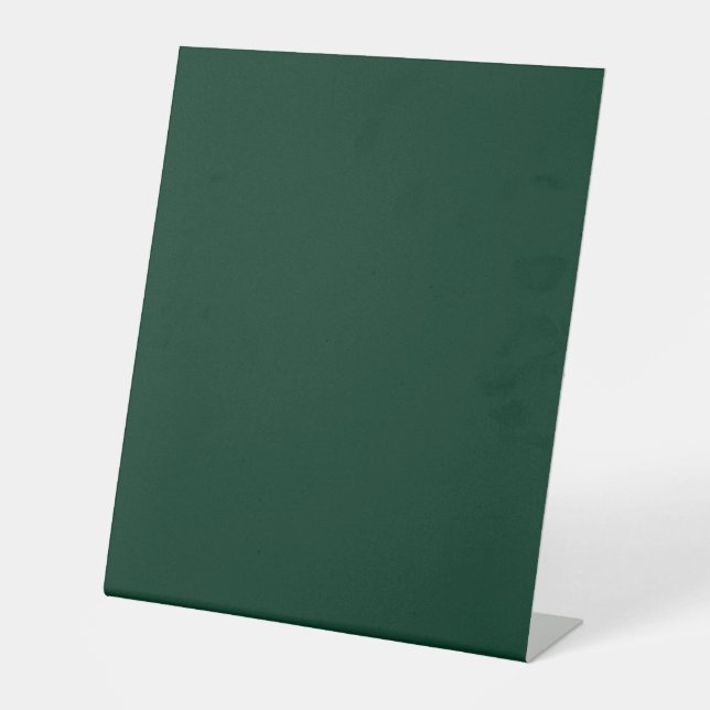 Signe De Table Couleur solide vert foncé (Recto)