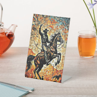 SIGNE DE TABLE COWBOY